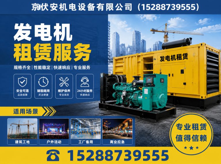 黄石发电机出租展示图